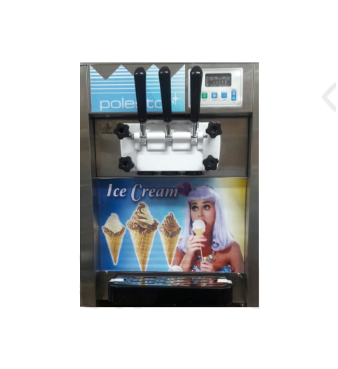Máquina de Helado blando de 3 sabores de sobremesa