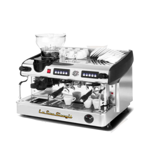 Máquinas de café express La San Giorgio Maxi dos Grupos con Molino Incorporado