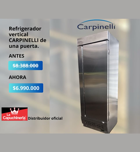 Refrigerador vertical CARPINELLI de una puerta